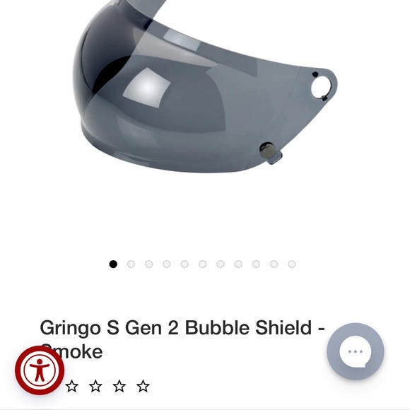 NWT Biltwell INC. GRINGO Bubble Shield in SMOKE - Picture 2 of 6
